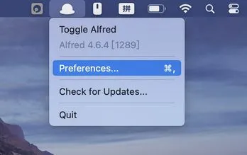 Alfred 的 Preferences 首选项